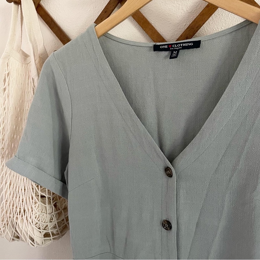 Button down shift dress - Picture 3 of 3